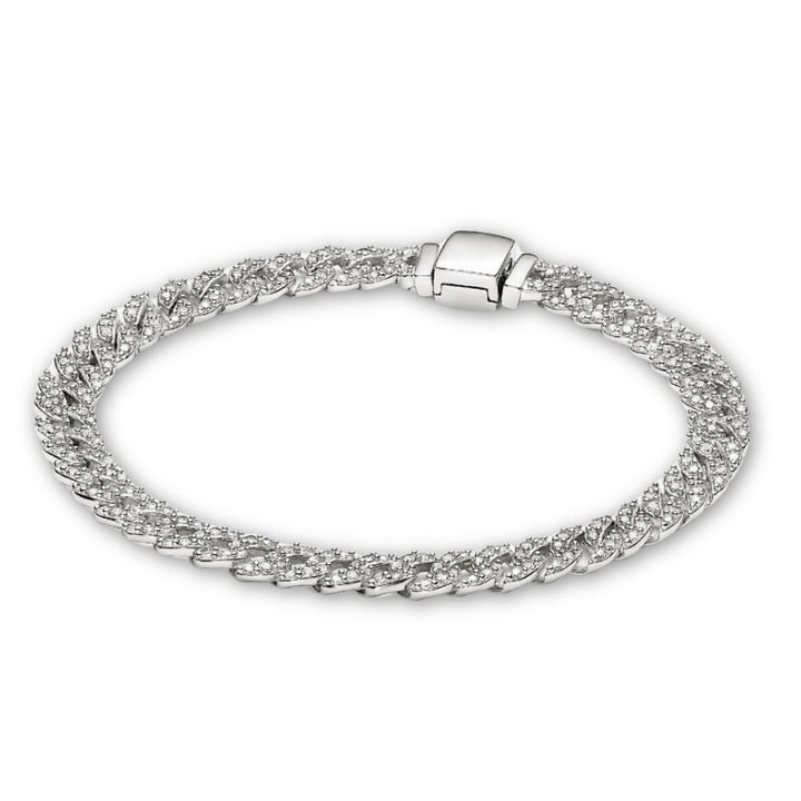 Moissanite Cuban Bracelet | Gold