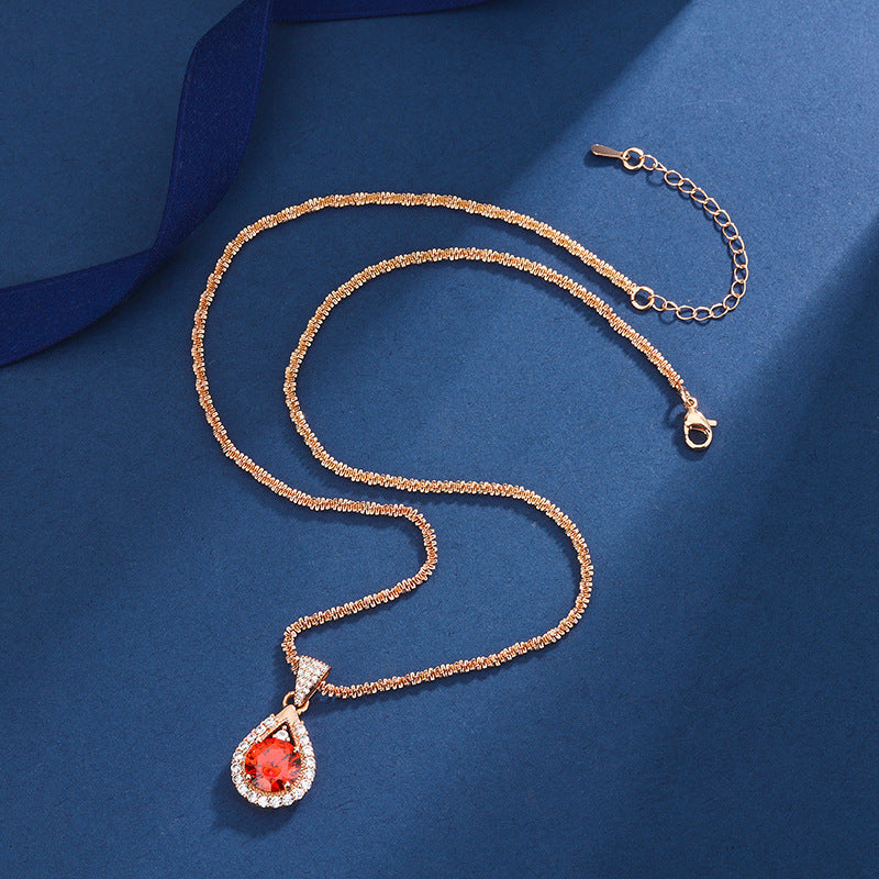 Crimson Champagne Set | Rose Gold