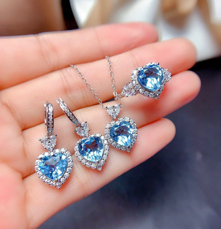 Liora Amorique Blue Set | White Gold